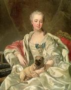 Louis Michel van Loo Portrait of Princess Ekaterina Dmitrievna Golitsyna oil painting
